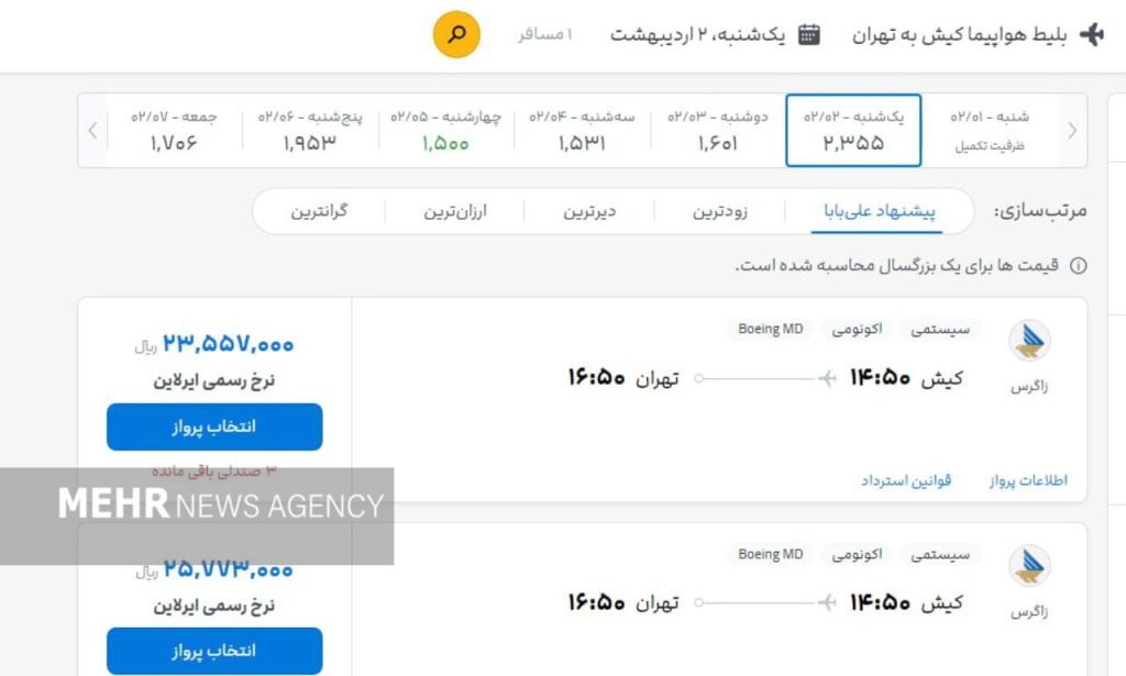 4444 1024x615 - آسمان ایران در اختیار پولداران! / از سفرهای هوایی گران تا خرید جت شخصی